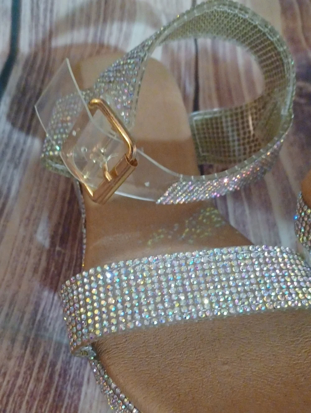 Link Bling Buckle Sandals Little Girl Sz 12
